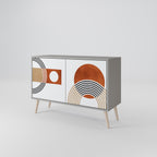 CIRCLE RHYTM 2-Door Sideboard in Grey Finish