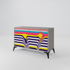 TONE COLLAPSE Sideboard mit 2 Türen in Grau