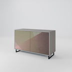 BEIGE GEOMETRY Sideboard mit 2 Türen in Grau