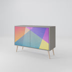 BRIGHT GEOMETRY Sideboard mit 2 Türen in Grau