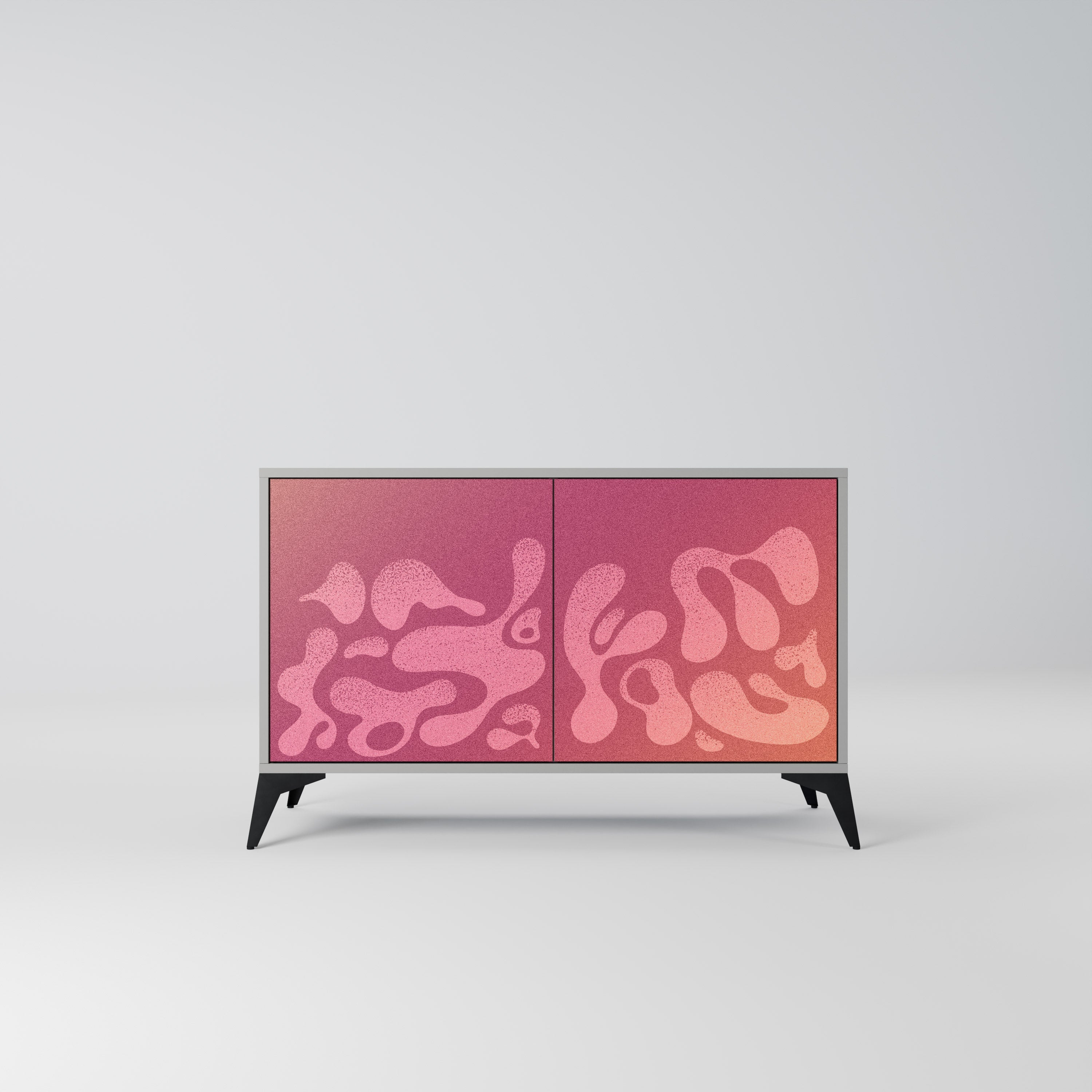 IRREGULAR PINK Sideboard mit 2 Türen in Grau
