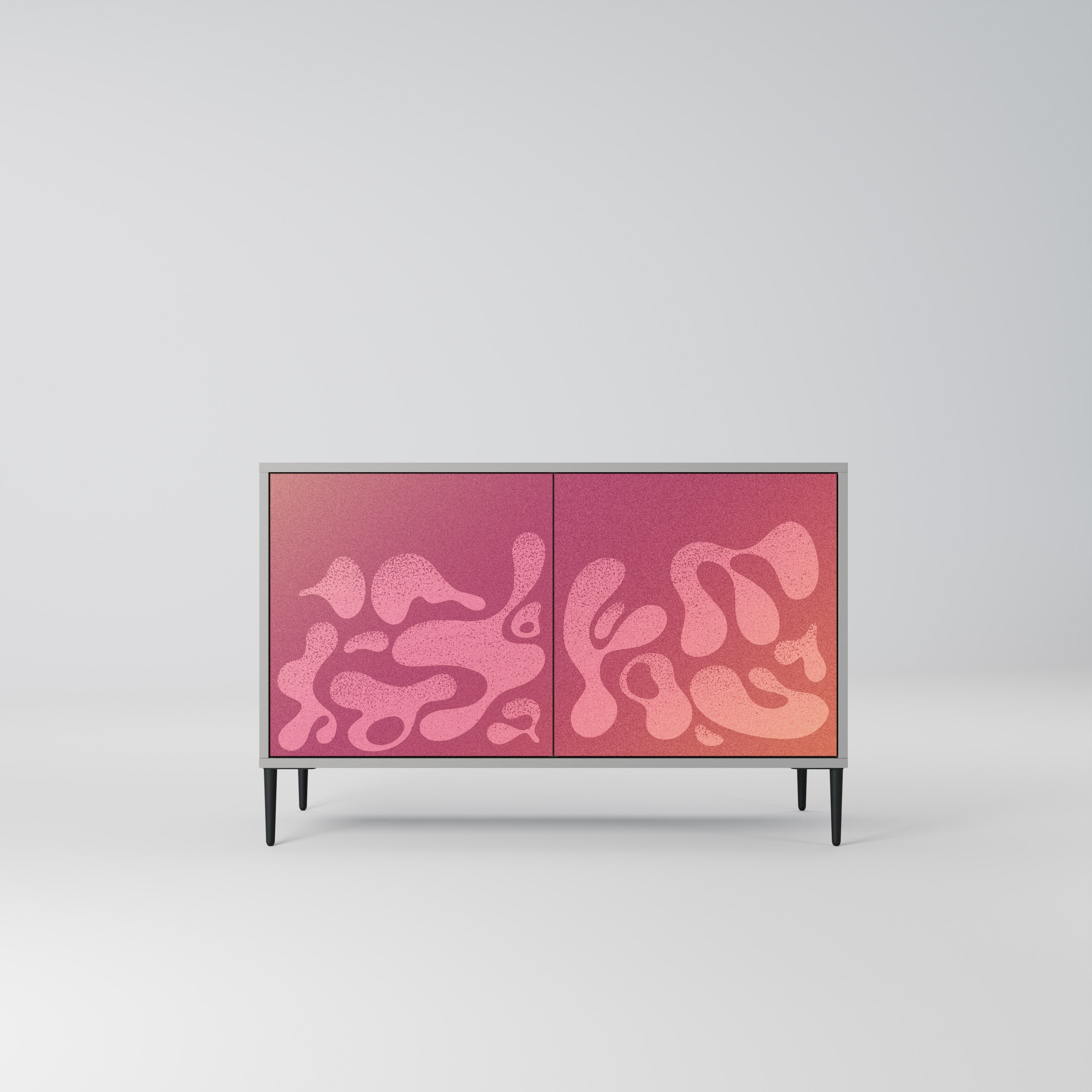 IRREGULAR PINK Sideboard mit 2 Türen in Grau