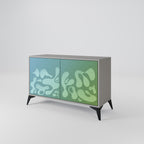 IRREGULAR BLUE Sideboard mit 2 Türen in Grau