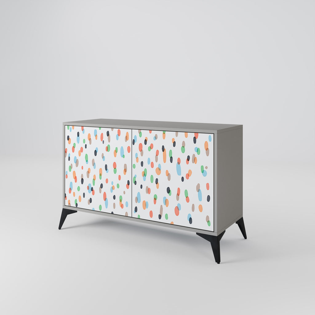 ENERGETIC SPOTS Sideboard mit 2 Türen in grauer Ausführung