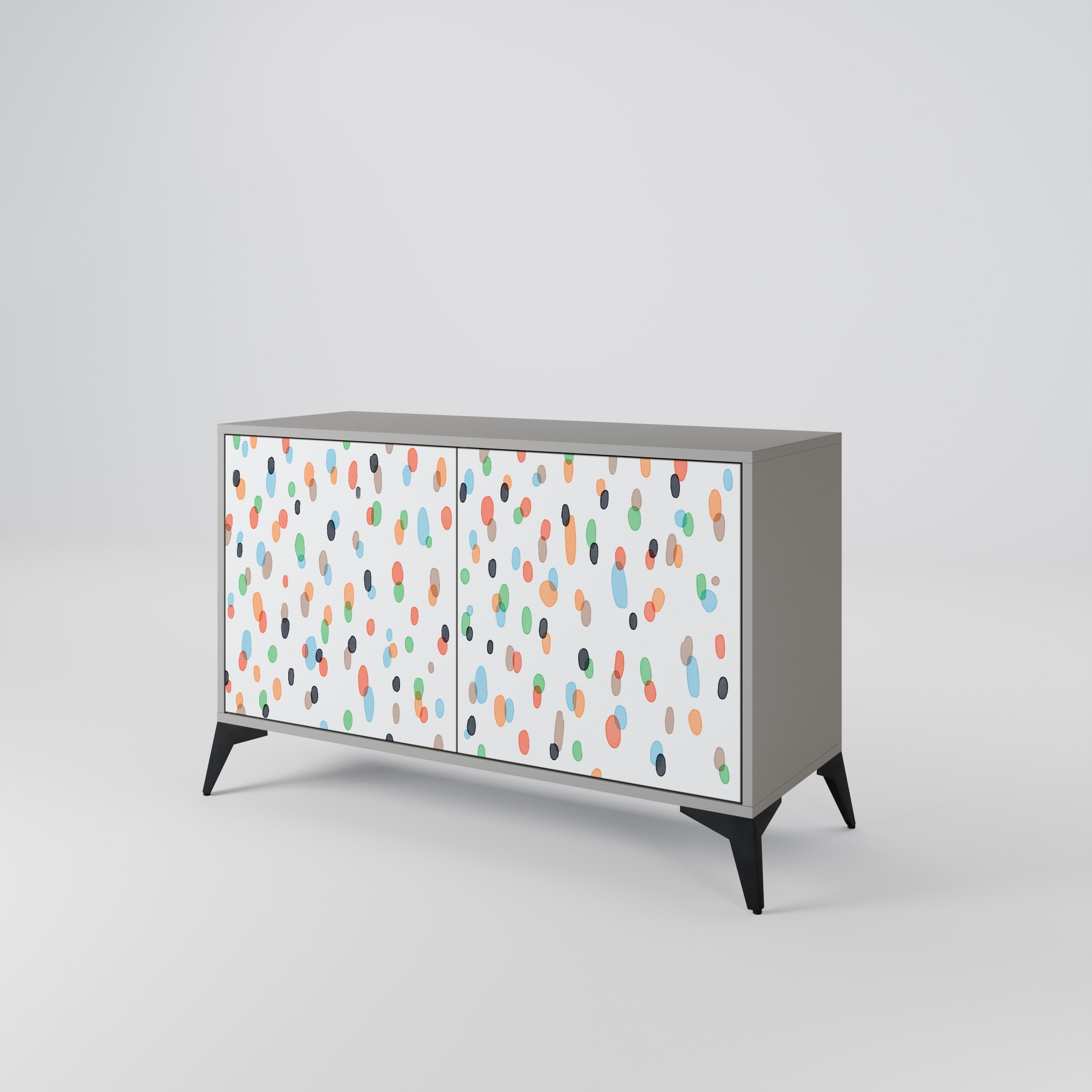 ENERGETIC SPOTS Sideboard mit 2 Türen in grauer Ausführung