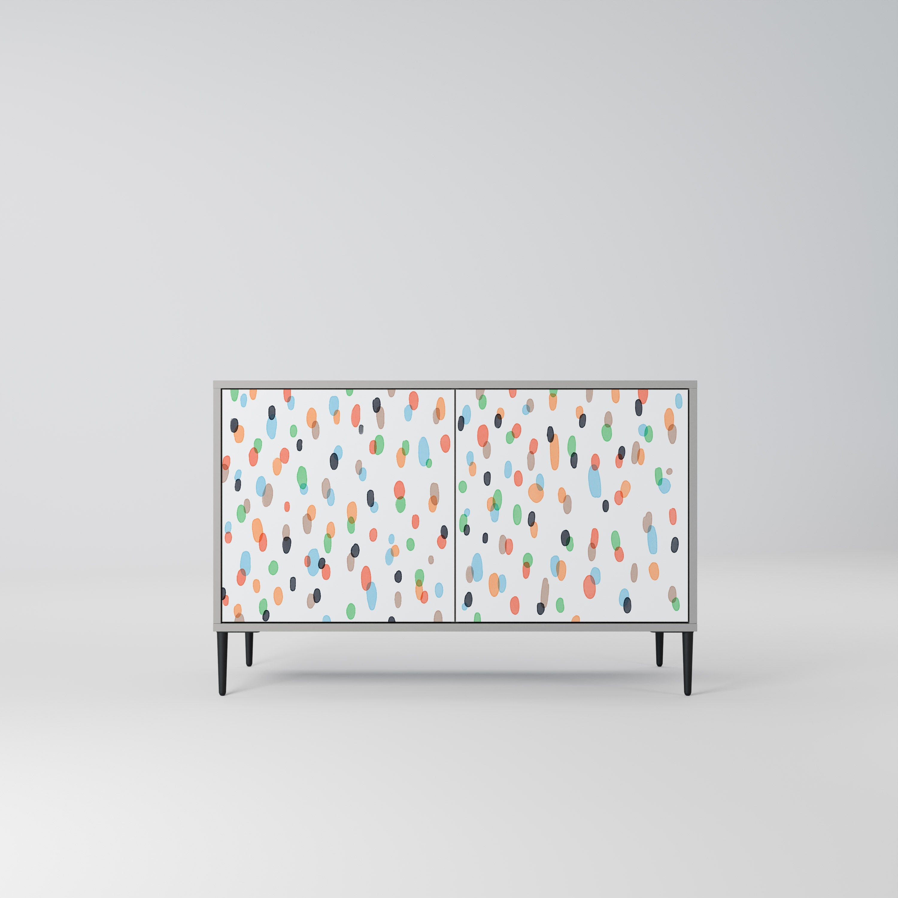 ENERGETIC SPOTS Sideboard mit 2 Türen in Grau
