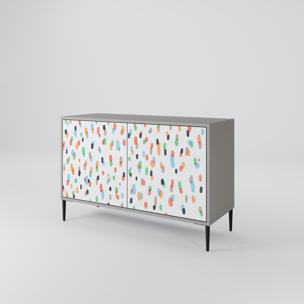 ENERGETIC SPOTS Sideboard mit 2 Türen in grauer Ausführung