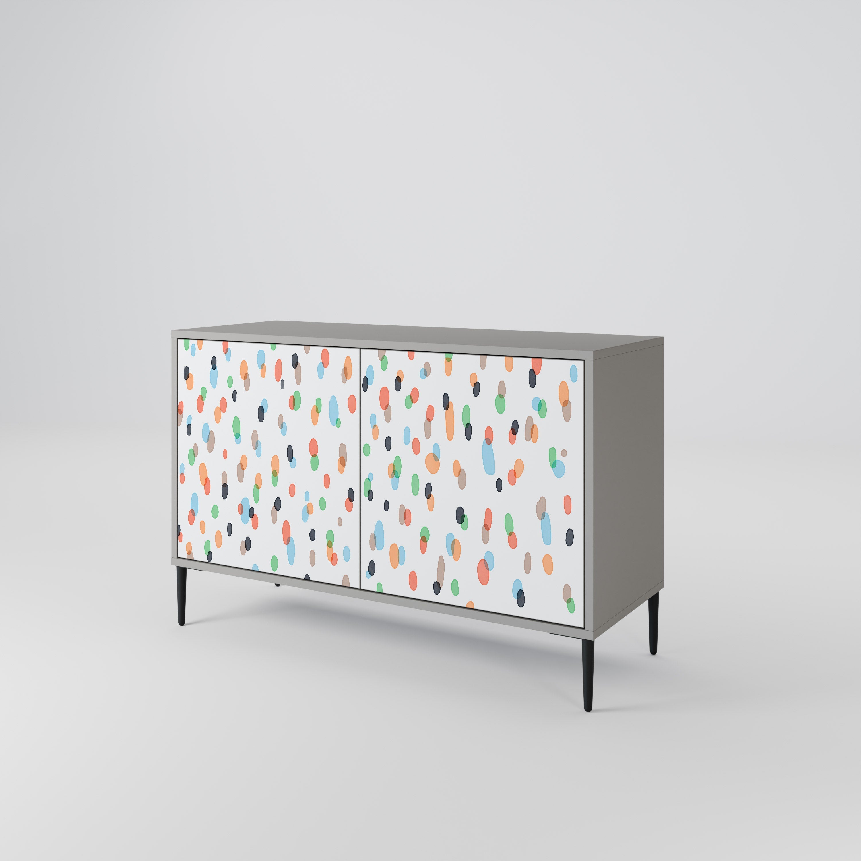 ENERGETIC SPOTS Sideboard mit 2 Türen in grauer Ausführung