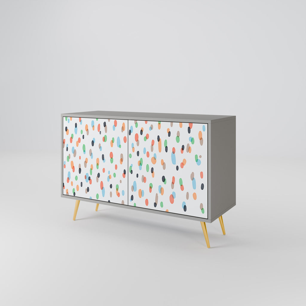 ENERGETIC SPOTS Sideboard mit 2 Türen in grauer Ausführung