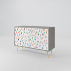 ENERGETIC SPOTS Sideboard mit 2 Türen in Grau
