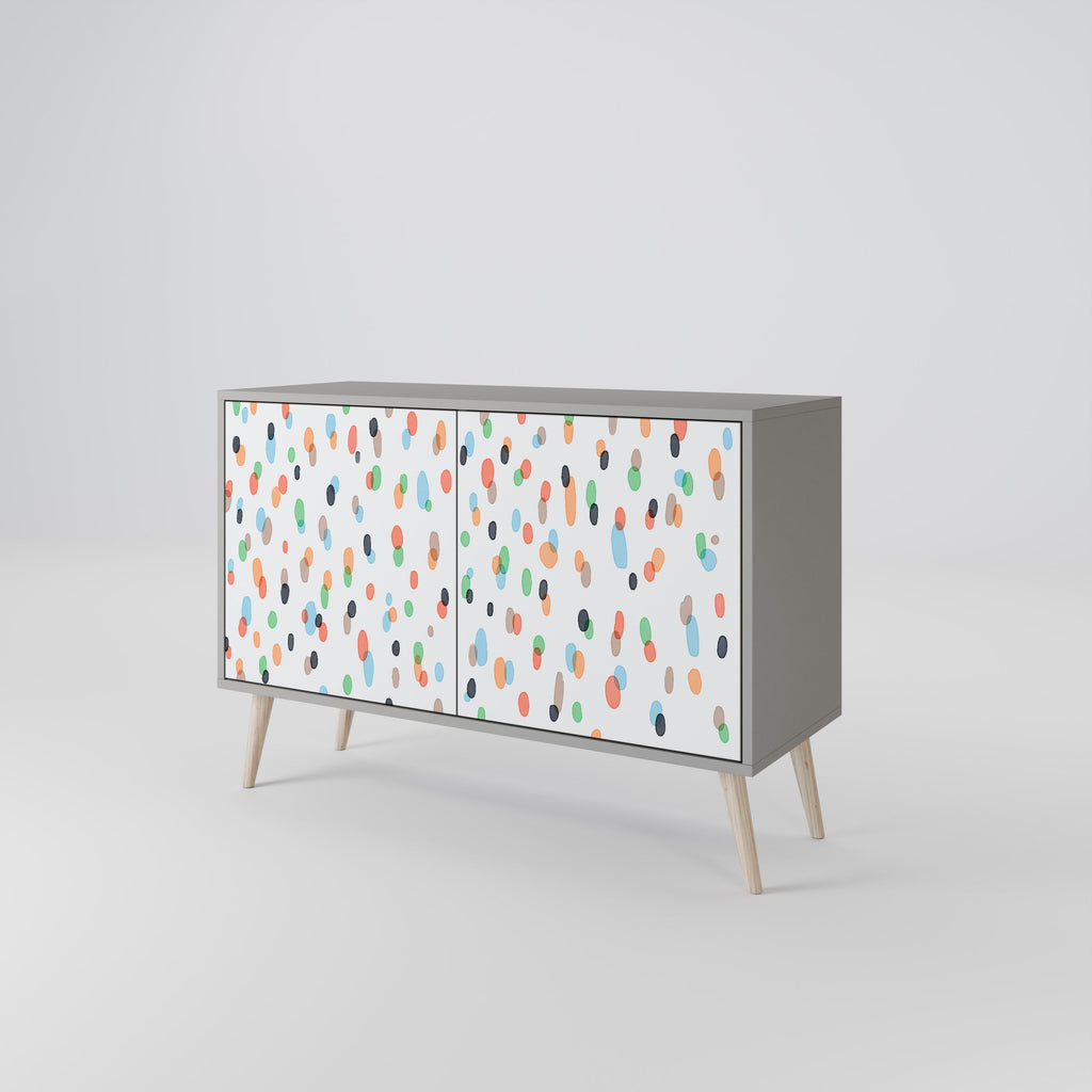 ENERGETIC SPOTS Sideboard mit 2 Türen in grauer Ausführung