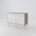 ENERGETIC SPOTS Sideboard mit 2 Türen in Grau