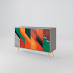 MAKESHIFT ARTISTRY 2-Door Sideboard in Grey Finish