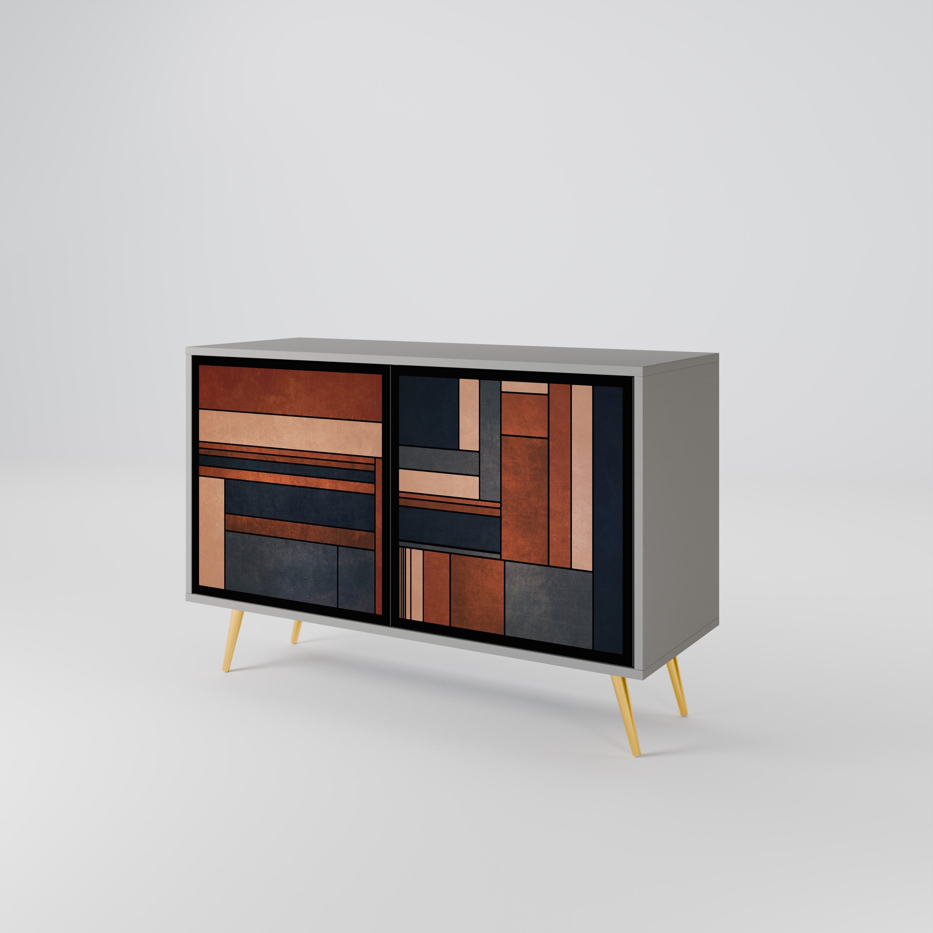 INTREPID FORMATION Sideboard mit 2 Türen in Grau