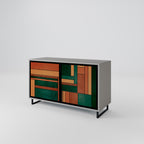 EARTHY FIGURES Sideboard mit 2 Türen in Grau