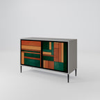 EARTHY FIGURES Sideboard mit 2 Türen in Grau
