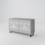 THAI GRAY Sideboard mit 2 Türen in Grau