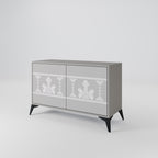 THAI GRAY Sideboard mit 2 Türen in Grau