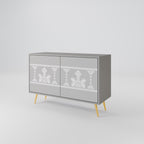 THAI GRAY Sideboard mit 2 Türen in Grau