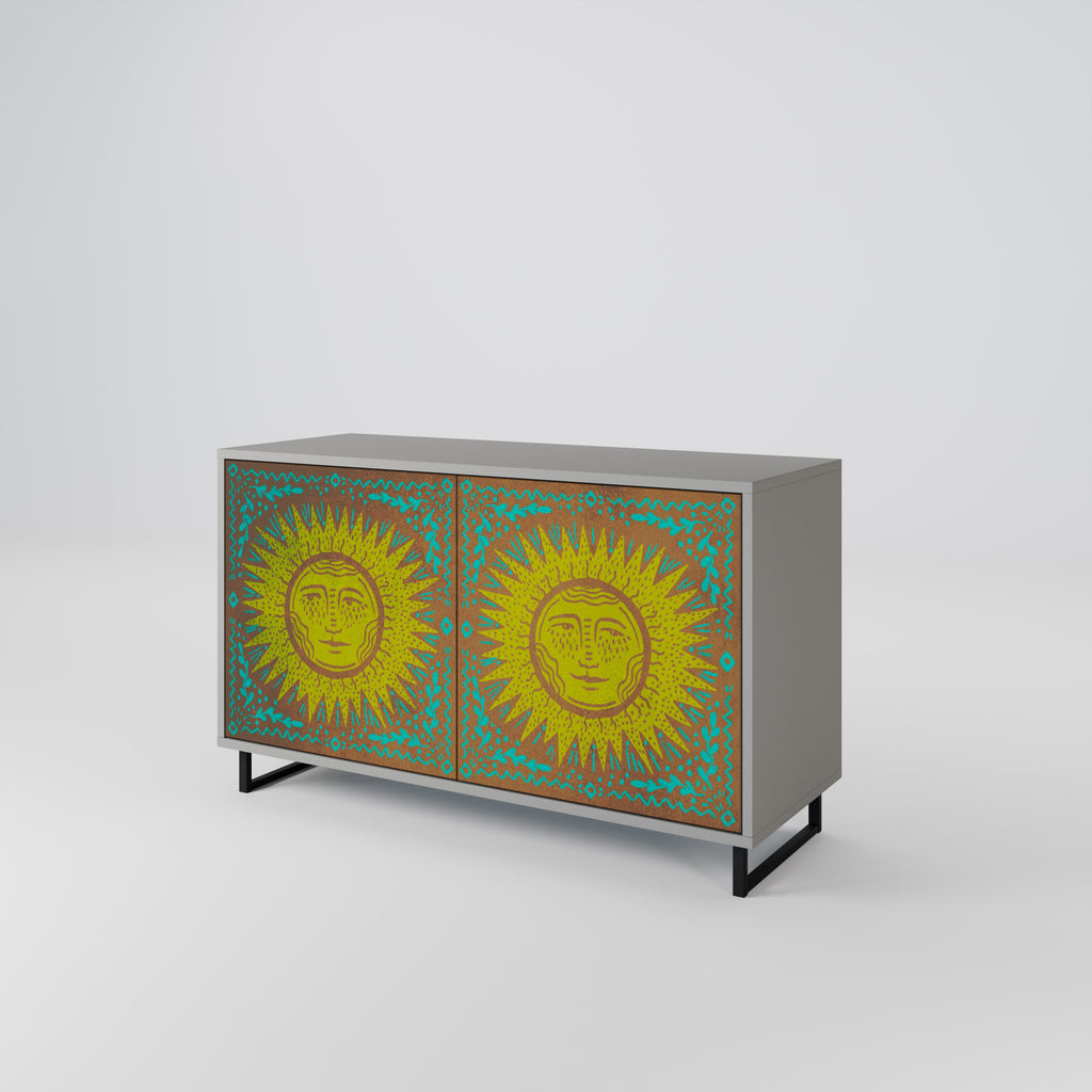 SUNSHINE EULOGY Sideboard mit 2 Türen in Grau