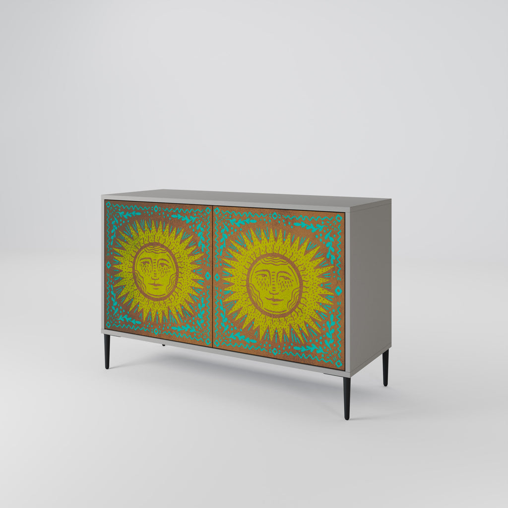 SUNSHINE EULOGY Sideboard mit 2 Türen in Grau