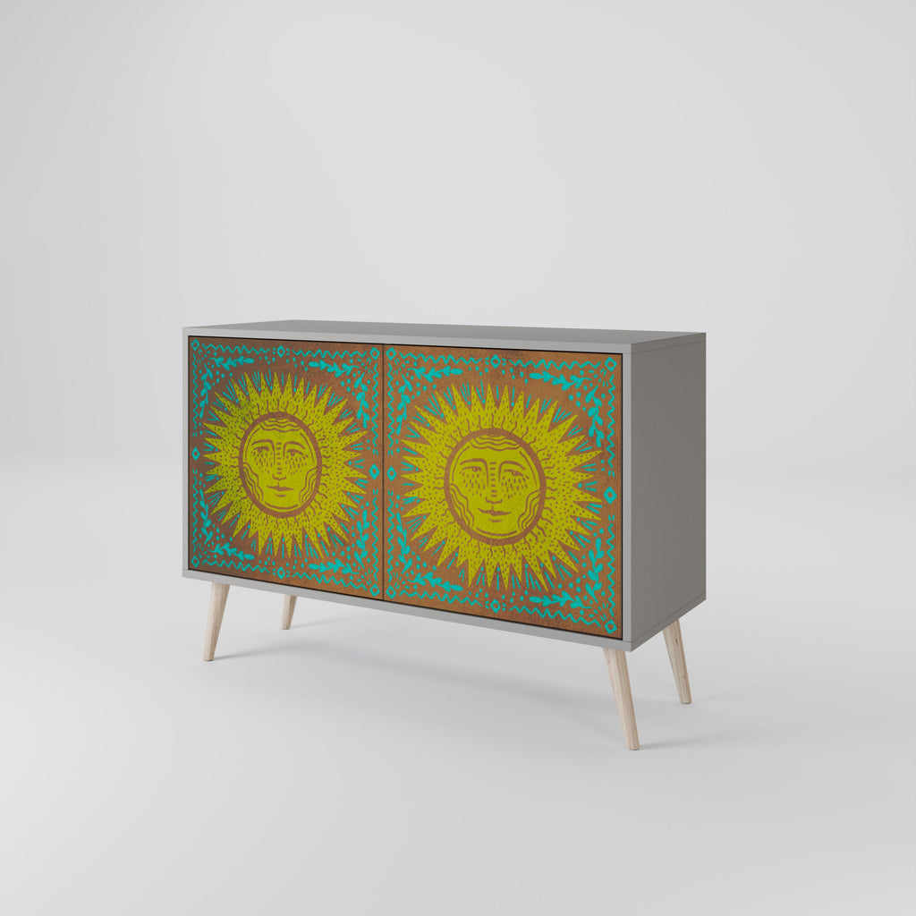 SUNSHINE EULOGY Sideboard mit 2 Türen in Grau
