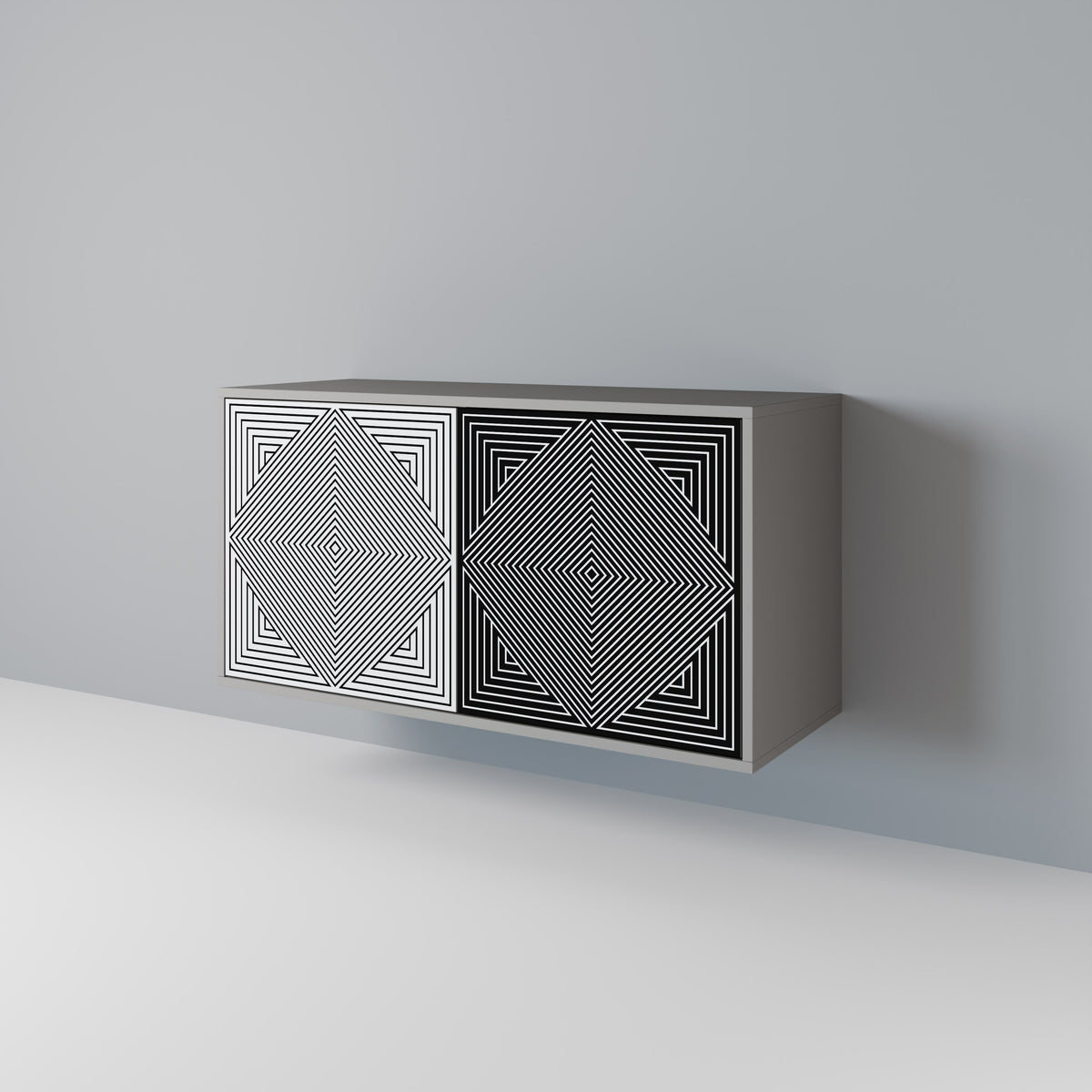 POLYGON ILLUSION 2-türiges Sideboard