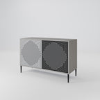 POLYGON ILLUSION Sideboard mit 2 Türen in Grau