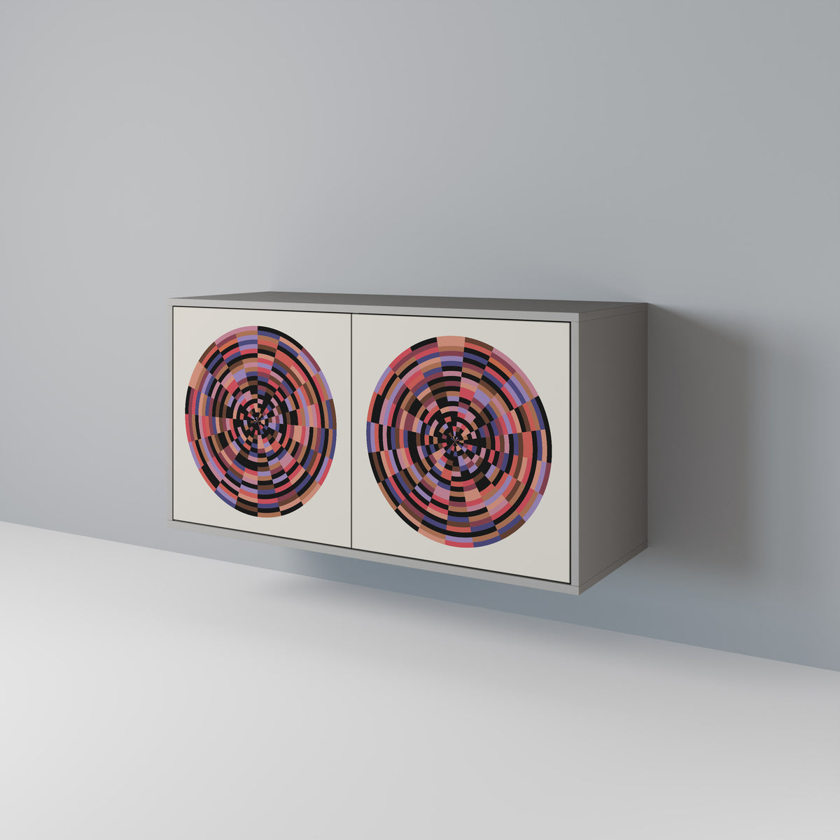 BROWN CIRCLES 2-türiges Sideboard