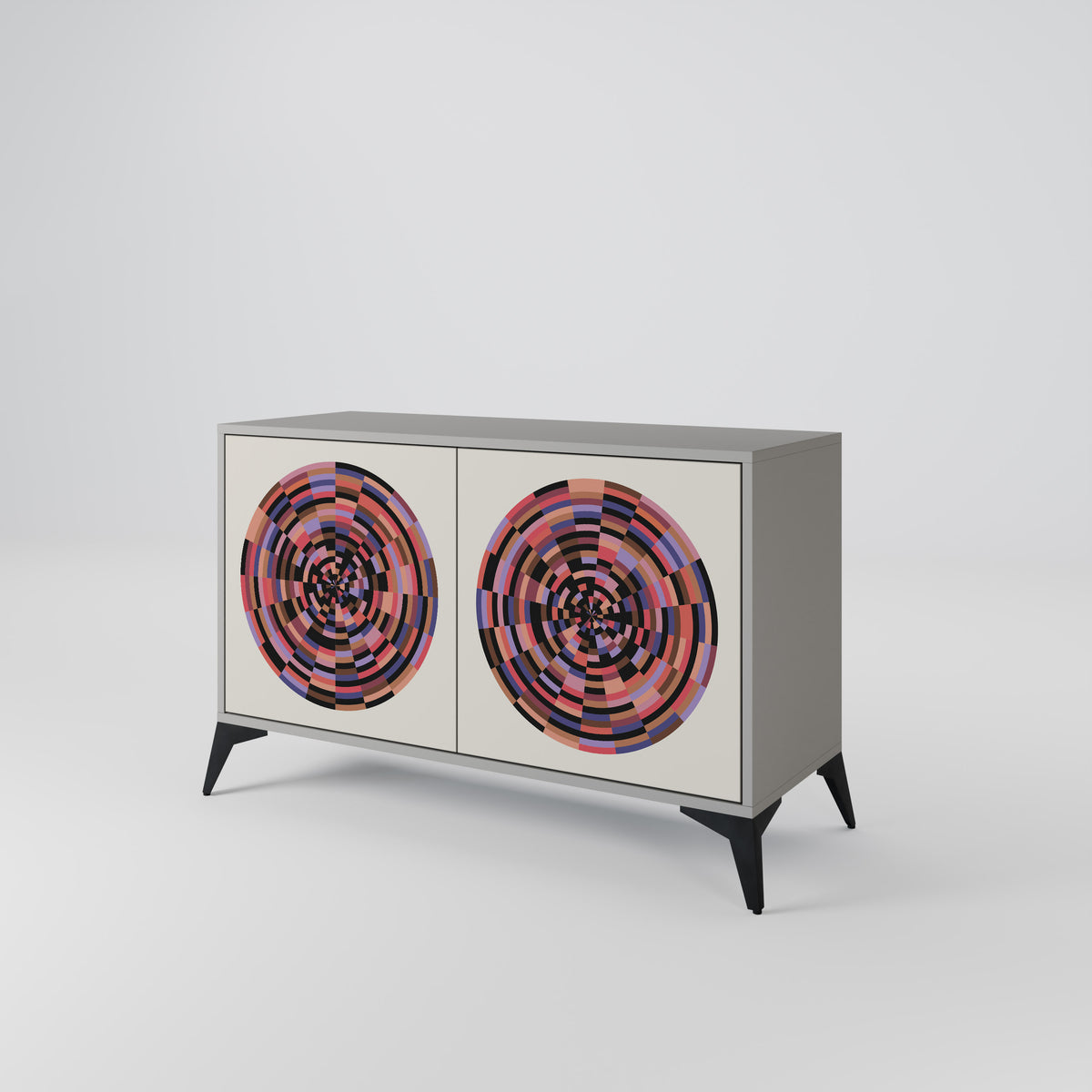 BROWN CIRCLES 2-türiges Sideboard