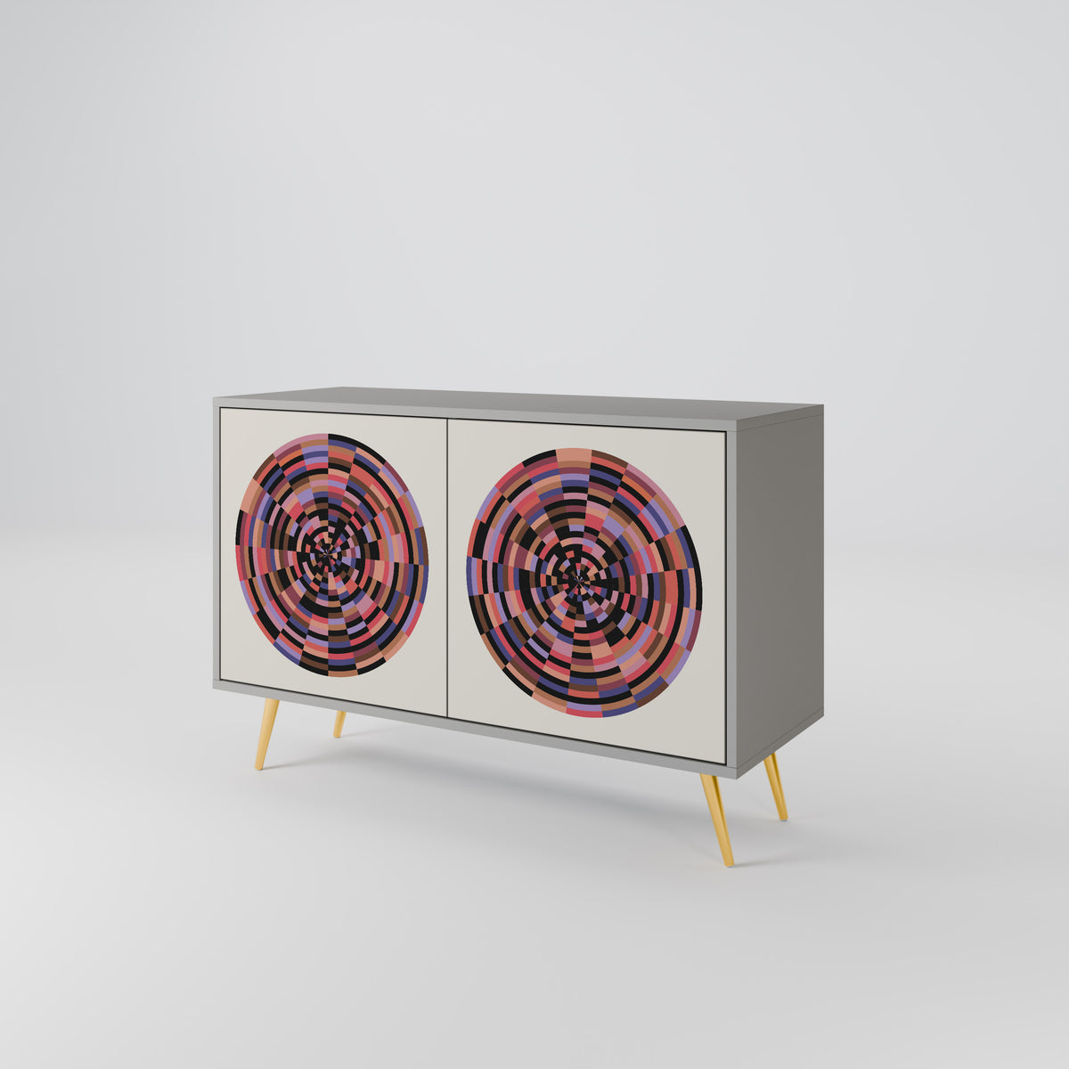 BROWN CIRCLES 2-türiges Sideboard