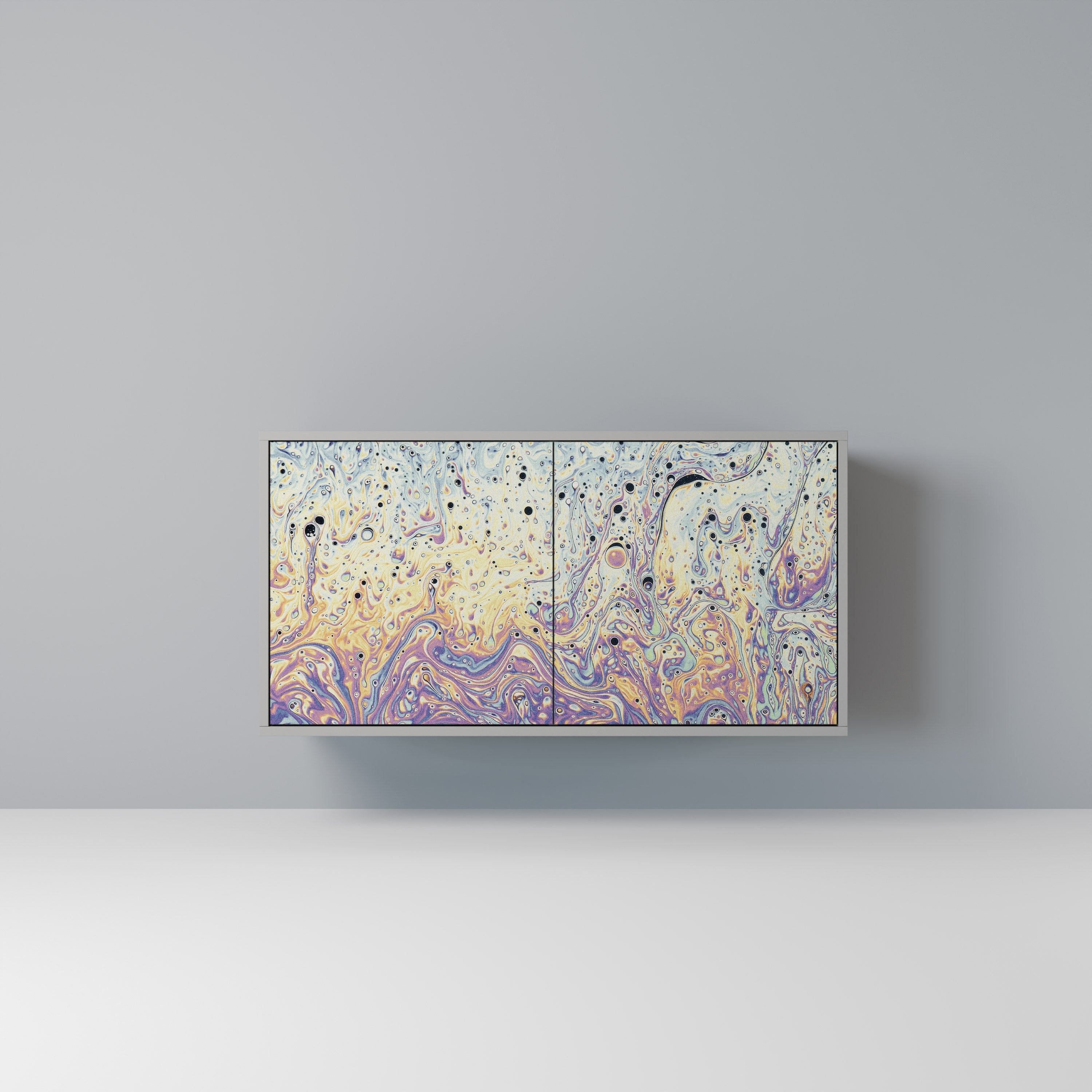 MOSAIC OF COLORS Sideboard mit 2 Türen in Grau