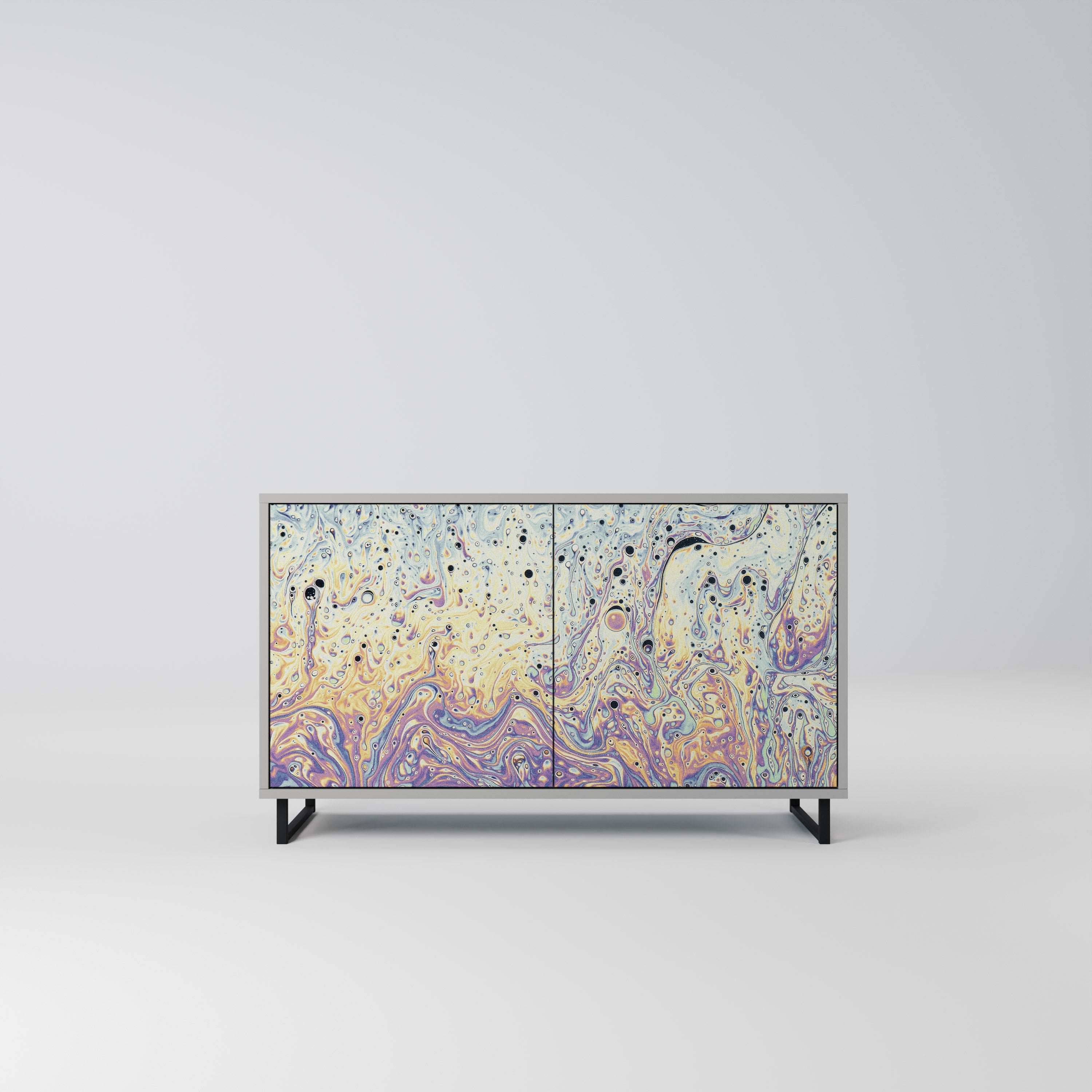 MOSAIC OF COLORS Sideboard mit 2 Türen in Grau