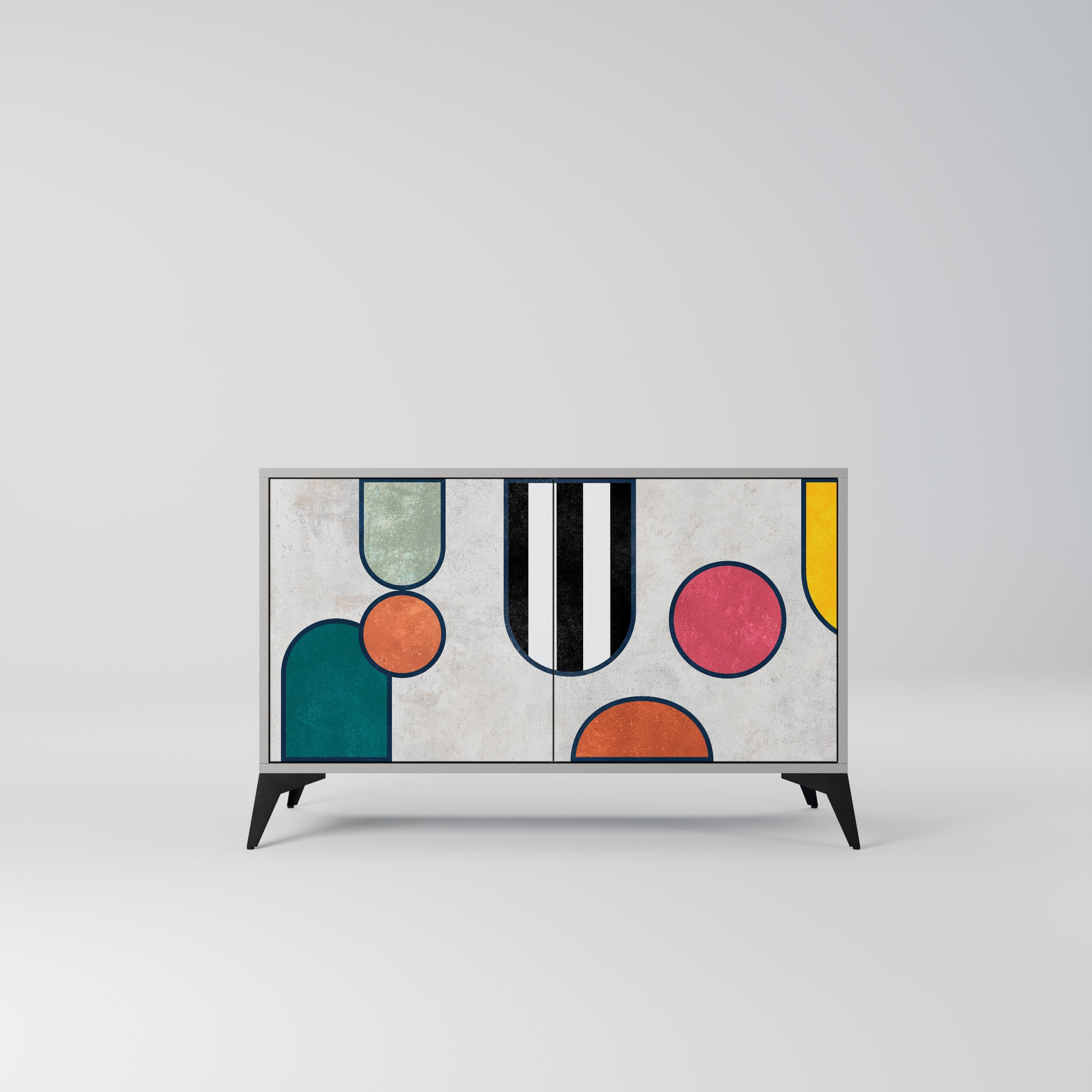COOL STORY Sideboard mit 2 Türen in Grau
