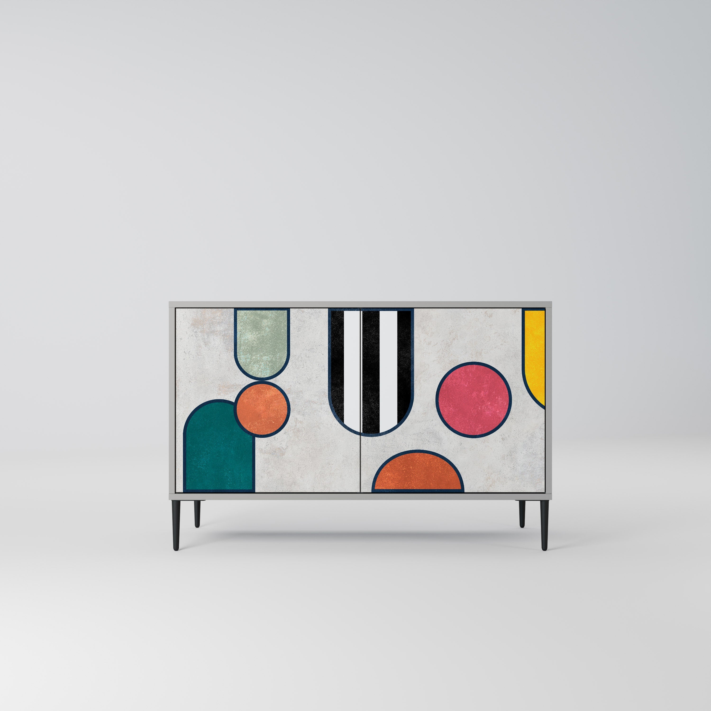 COOL STORY Sideboard mit 2 Türen in Grau