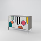 COOL STORY Sideboard mit 2 Türen in Grau