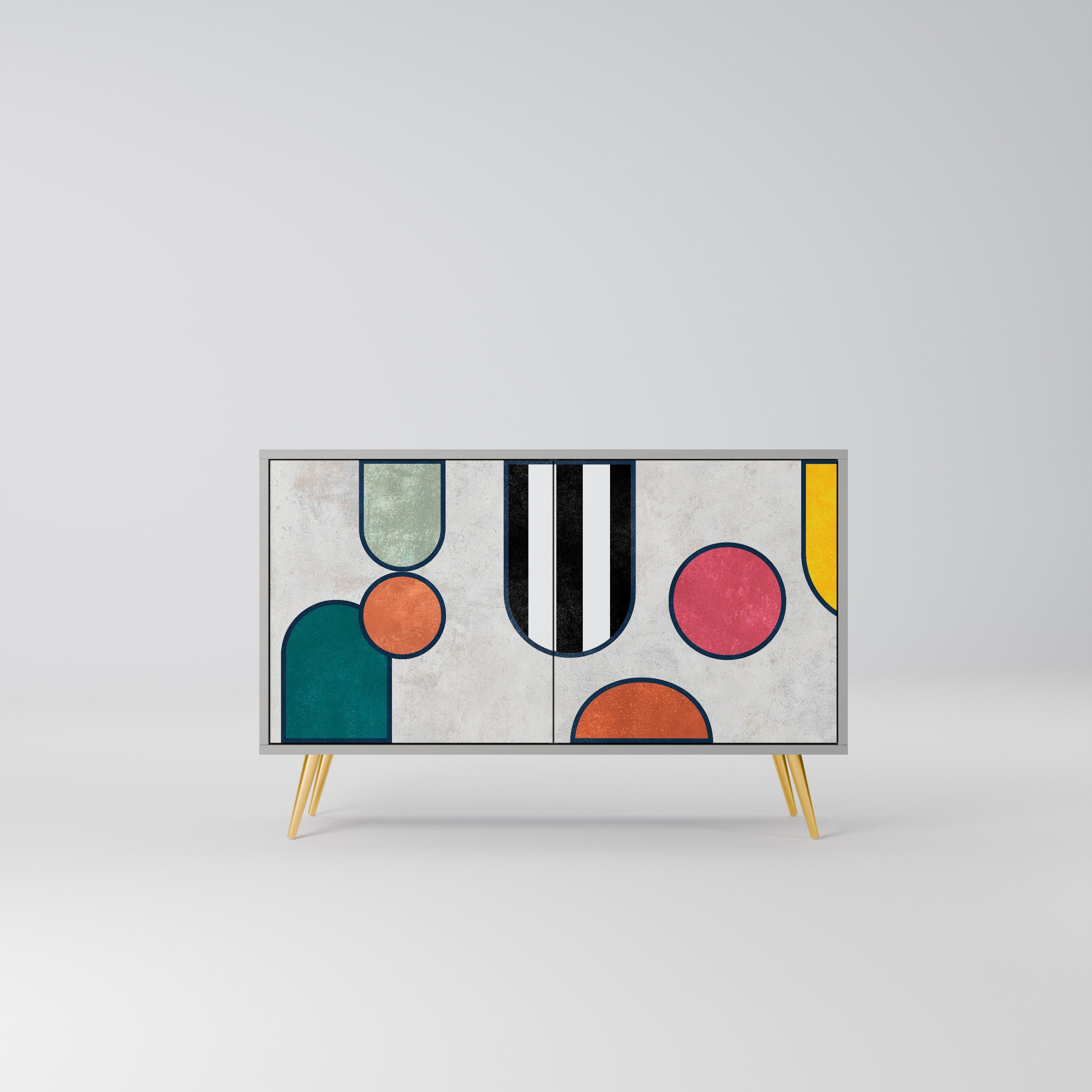 COOL STORY Sideboard mit 2 Türen in Grau