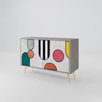 COOL STORY Sideboard mit 2 Türen in Grau