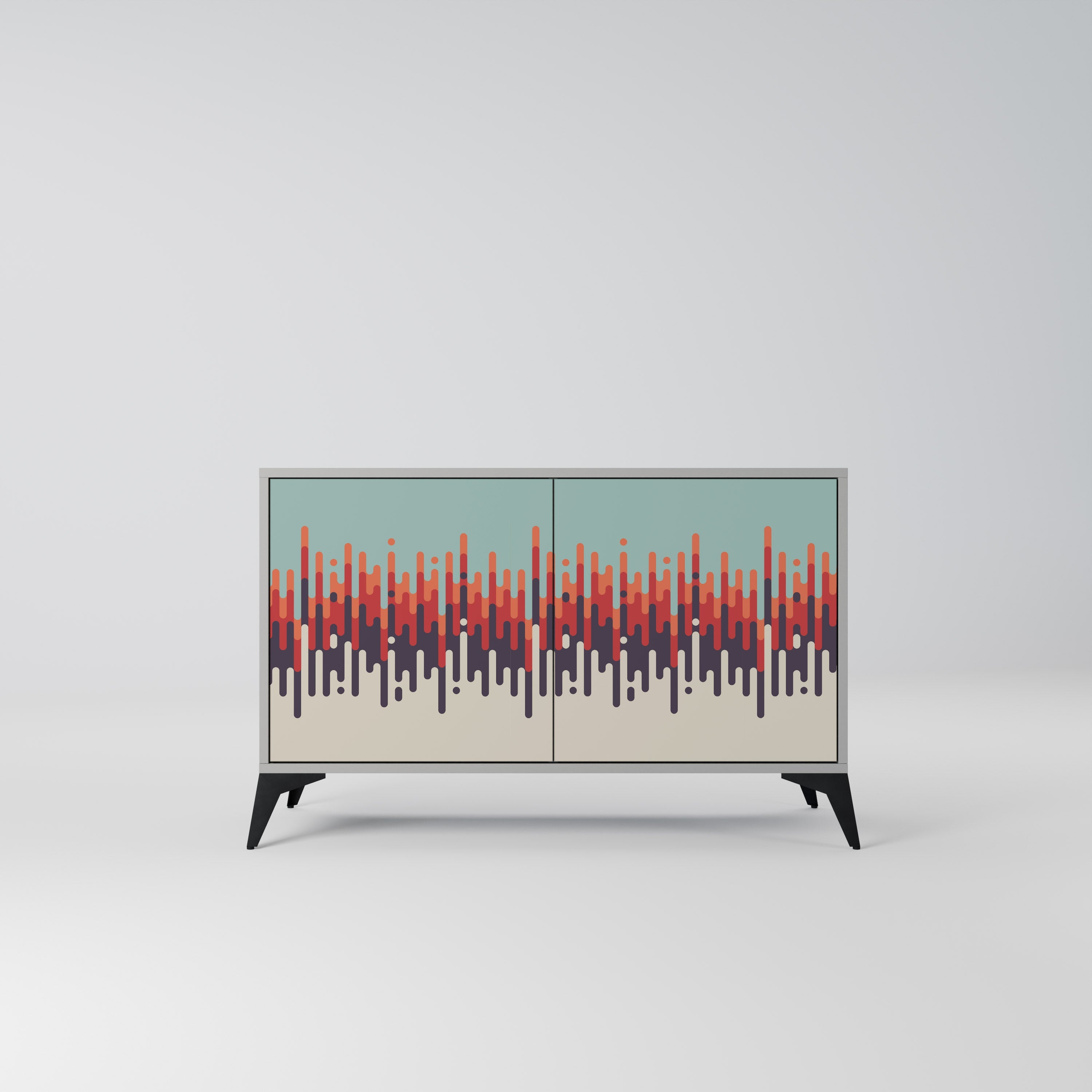 CHROMA CONTOURS Sideboard mit 2 Türen in Grau