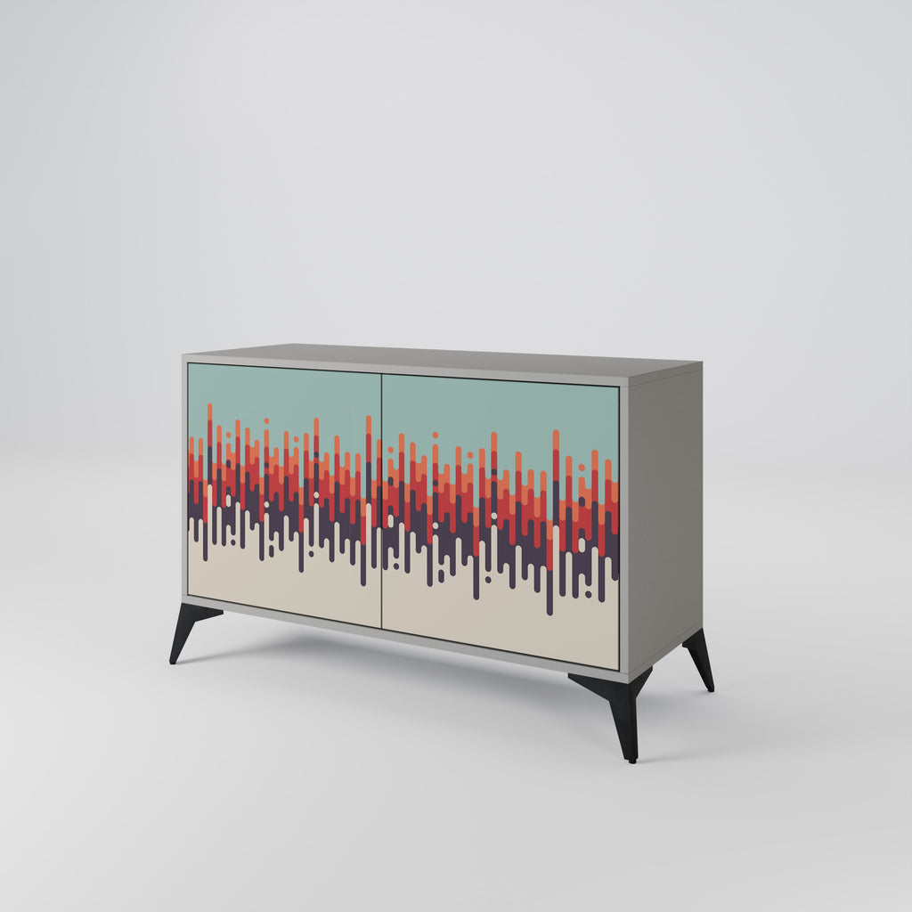 CHROMA CONTOURS Sideboard mit 2 Türen in Grau