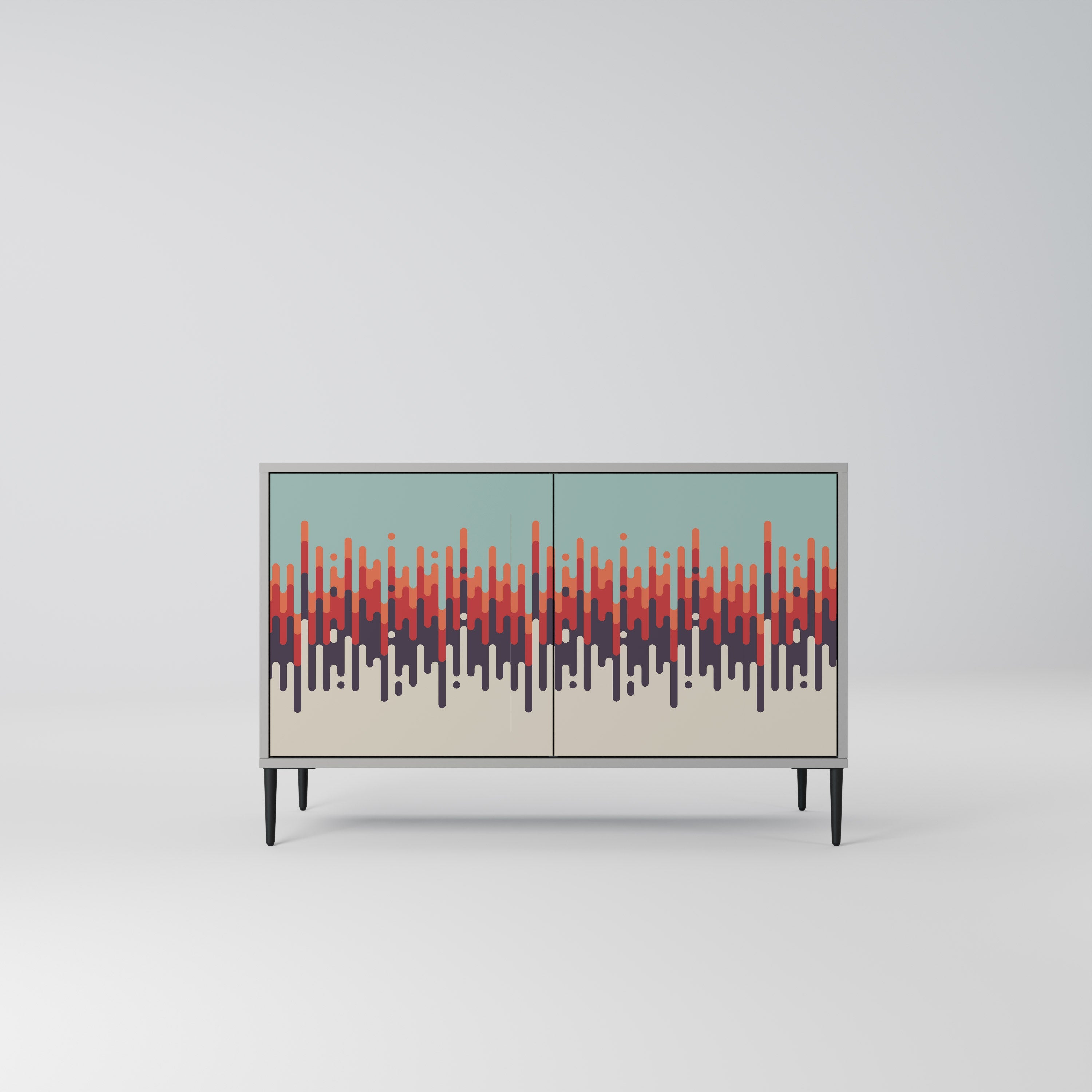 CHROMA CONTOURS Sideboard mit 2 Türen in Grau