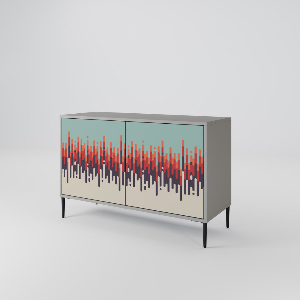 CHROMA CONTOURS Sideboard mit 2 Türen in Grau