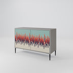 CHROMA CONTOURS Sideboard mit 2 Türen in Grau