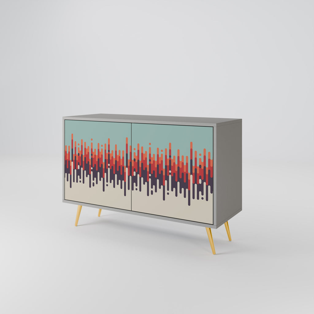CHROMA CONTOURS Sideboard mit 2 Türen in Grau