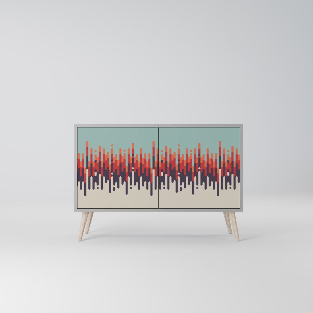 CHROMA CONTOURS Sideboard mit 2 Türen in Grau