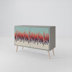 CHROMA CONTOURS Sideboard mit 2 Türen in Grau