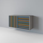 LINEOUT SPECTRUM Sideboard mit 2 Türen in Grau