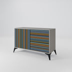 LINEOUT SPECTRUM Sideboard mit 2 Türen in Grau