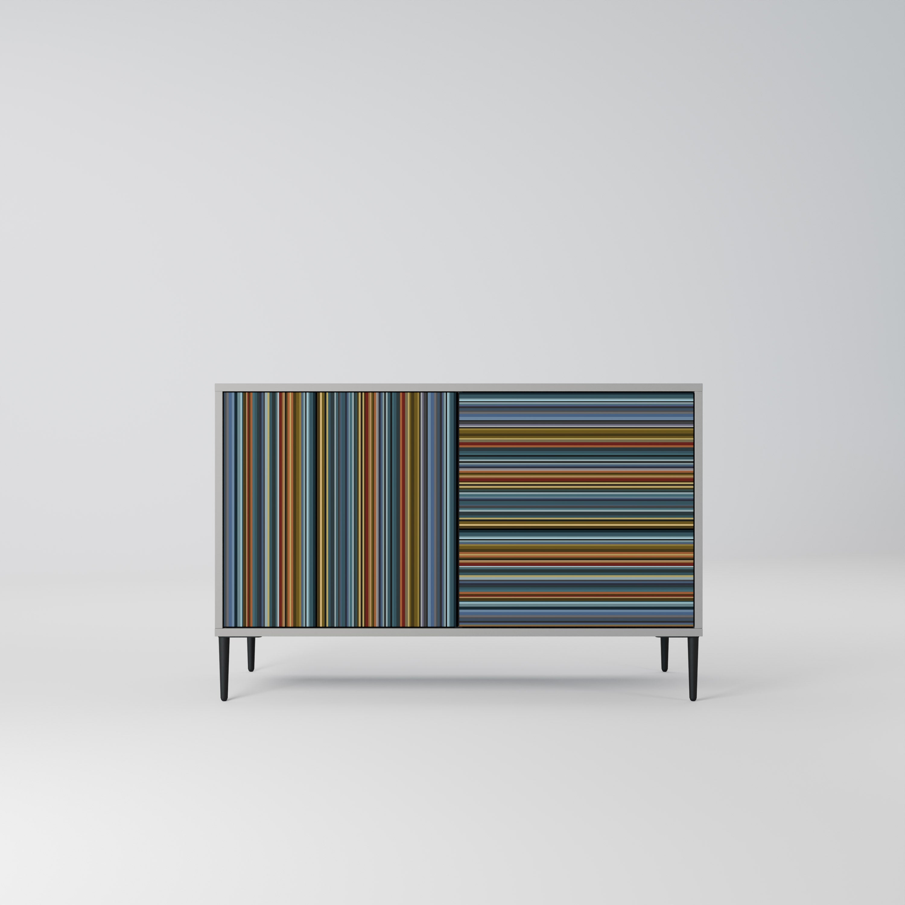 LINEOUT SPECTRUM Sideboard mit 2 Türen in Grau