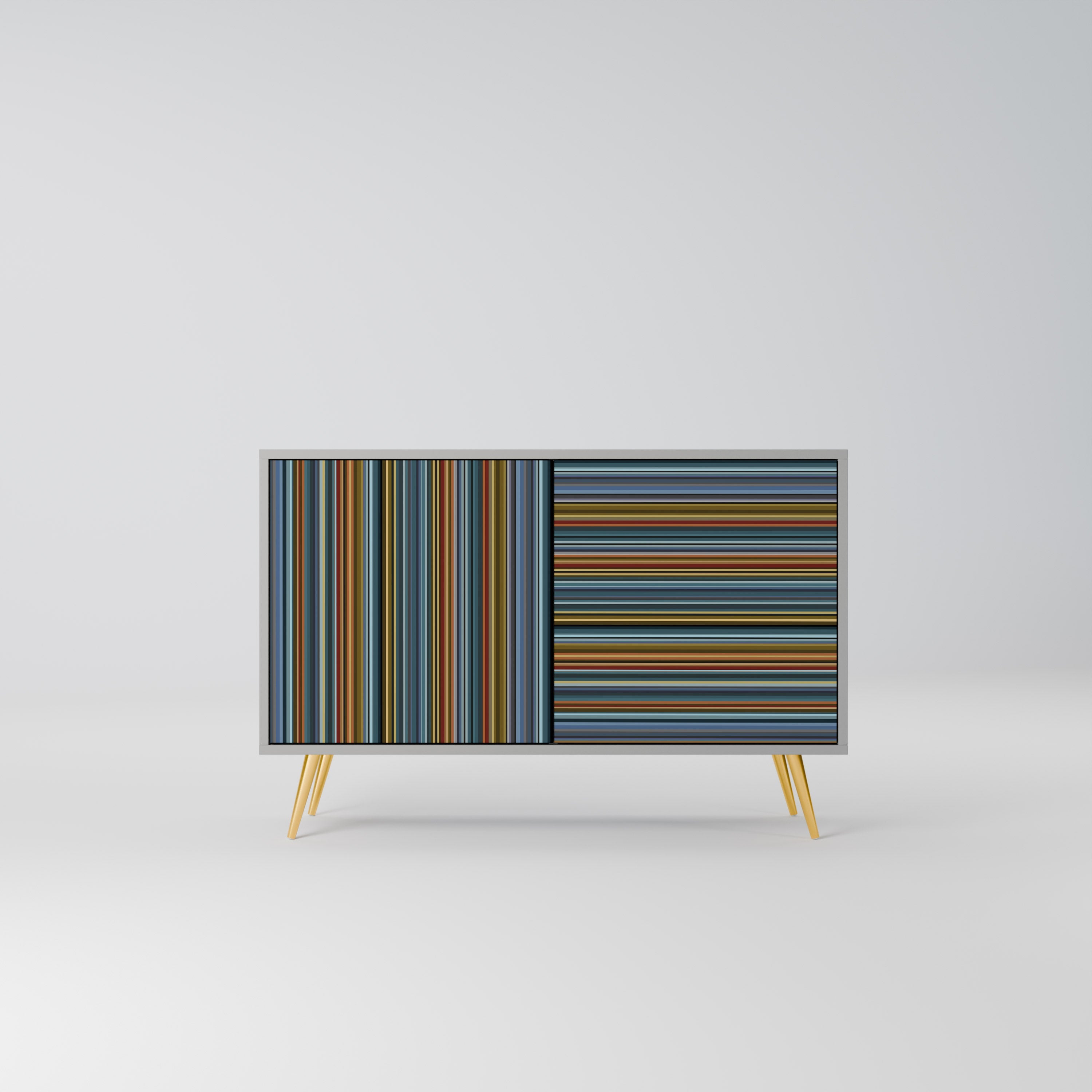 LINEOUT SPECTRUM Sideboard mit 2 Türen in Grau